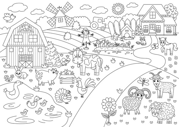 Thousand coloring pages forest royalty