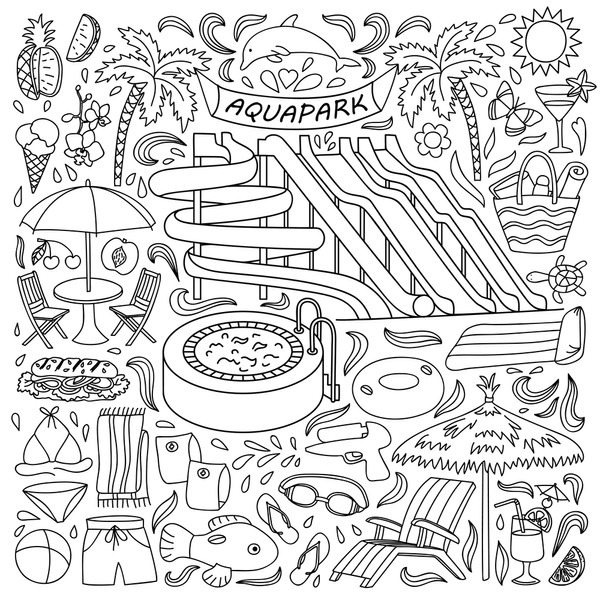 Doodle waterpark royalty