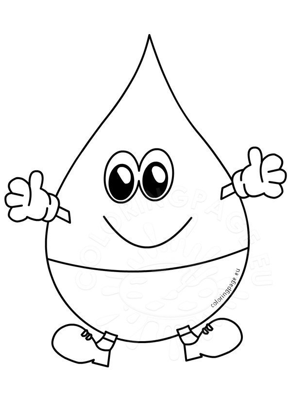 World water day march coloring page water drop coloring page