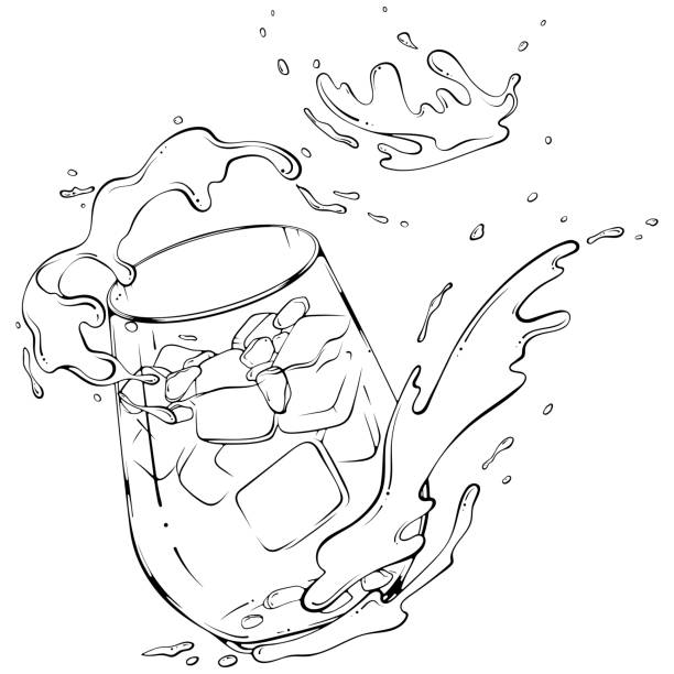 Drop color in water stock illustrations royalty