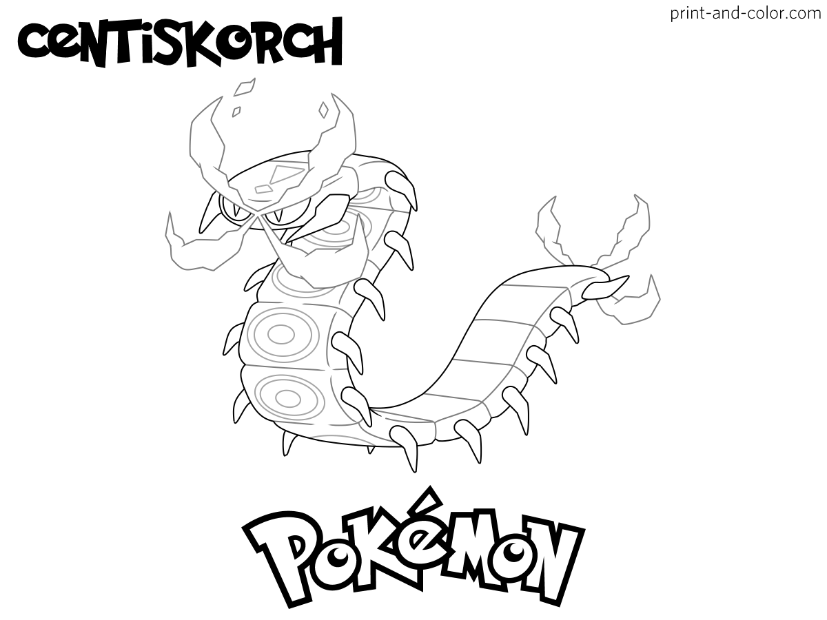 Pokemon sword and shield coloring pages print and color