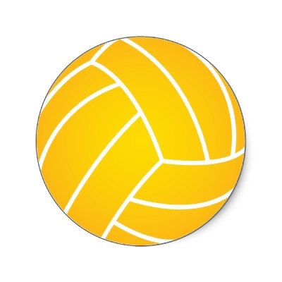 Yellow water polo ball sticker zazzle water polo water polo balls water polo gifts