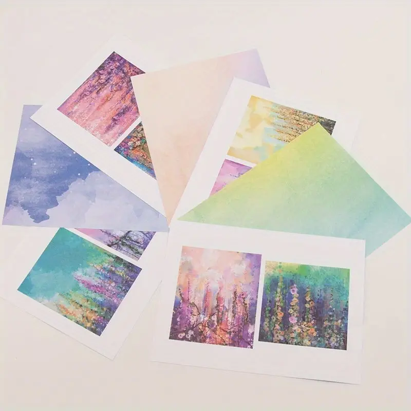 Water color craft paper pads cutting dies art background origami scrapbooking card making