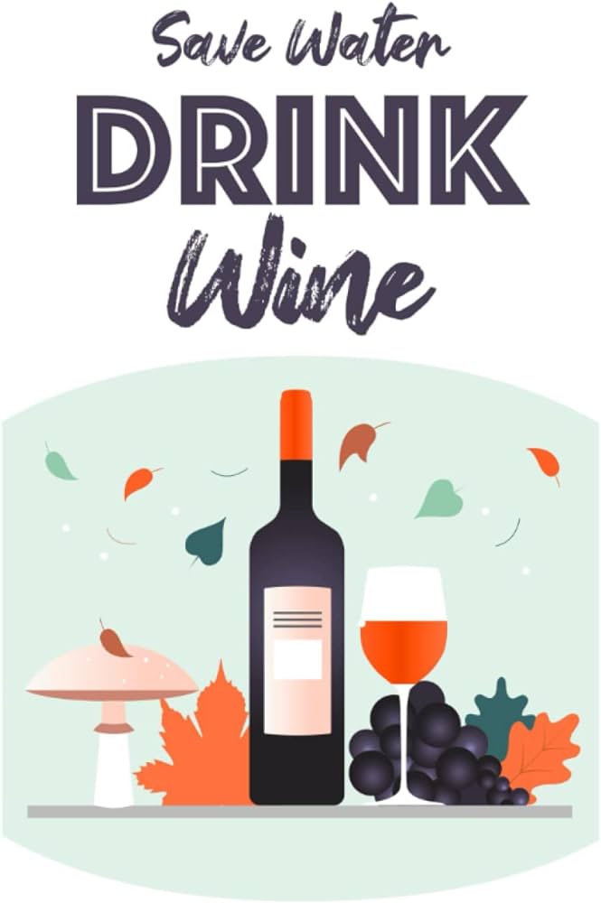 Save water drink wine entertaining and relaxing wine