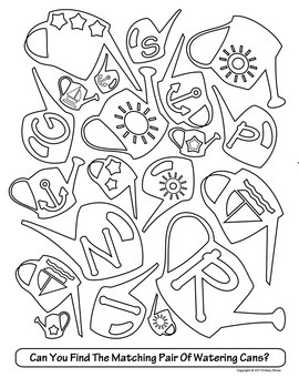 Spring activity coloring pages by mary straw tpt