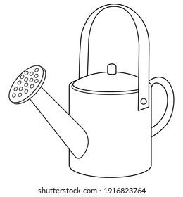 Coloring page watering can colorless cartoon ññððºðððñ ððµðºñðñððñ ðñðñððºð ððµð
