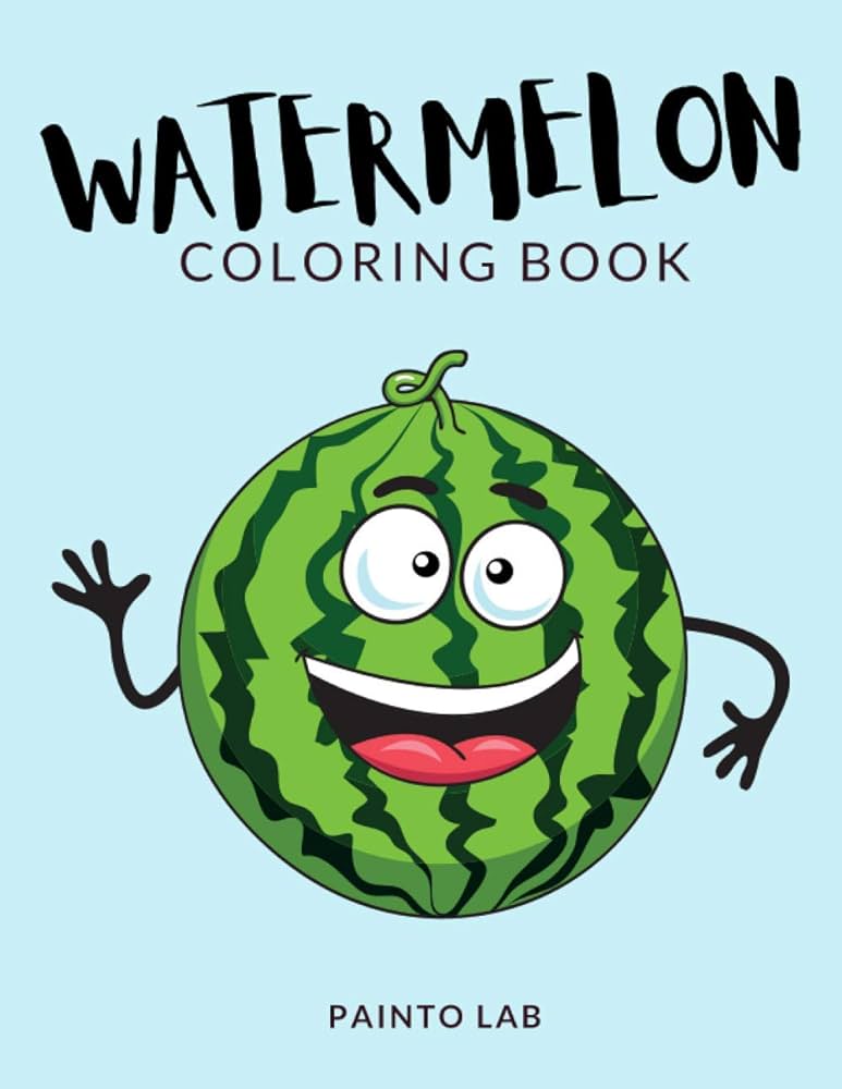 Watermelon loring book watermelon loring pages for preschoolers over pages to lor perfect watermelon fruit loring books for boys girls ages