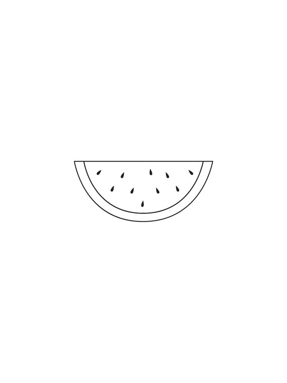 Watermelon minimalist coloring page homeschool supplies preschool resources toddler ece fruit coloring sheet beautiful classroom