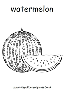 Watermelon labelled louring sheet