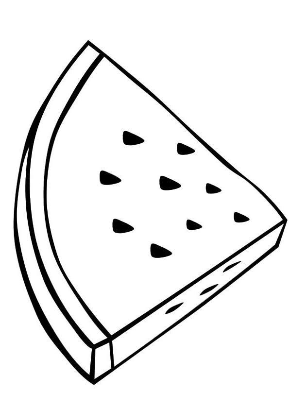 Watermelon slice colorg pages for kids colorg pages for kids fruit colorg pages colorg pages