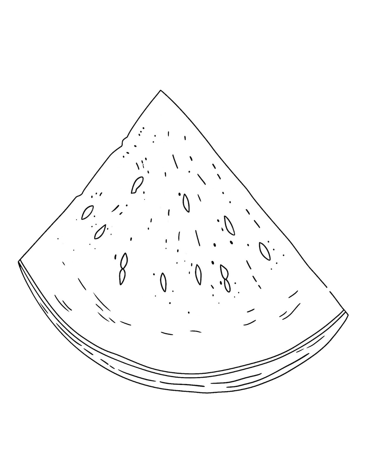 Incredible watermelon coloring pages