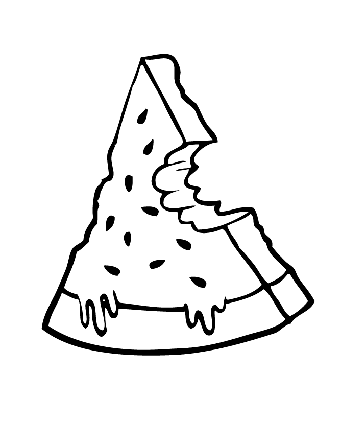 Watermelon coloring pages
