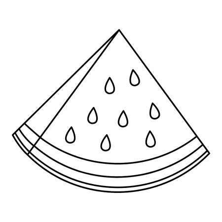 Watermelon simple coloring page cliparts stock vector and royalty free watermelon simple coloring page illustrations