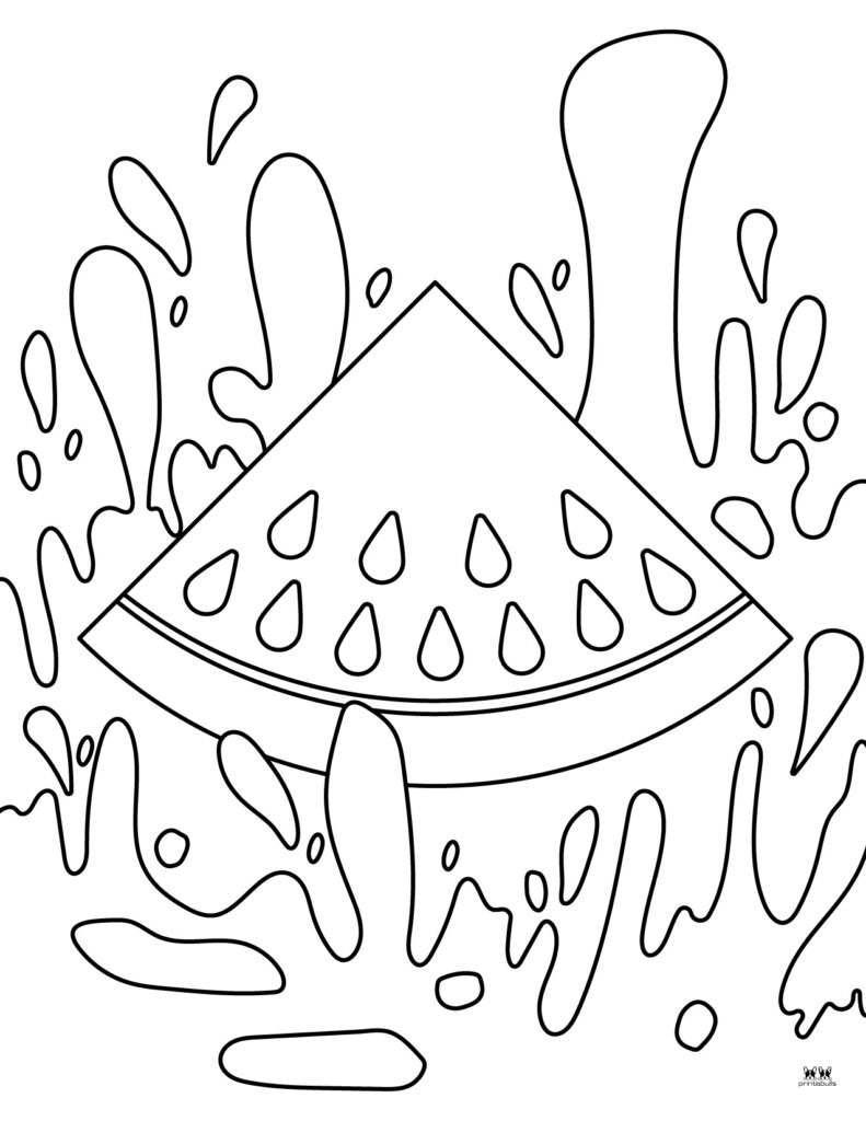 Watermelon coloring pages