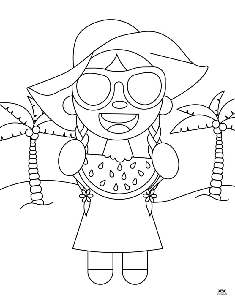 Watermelon coloring pages