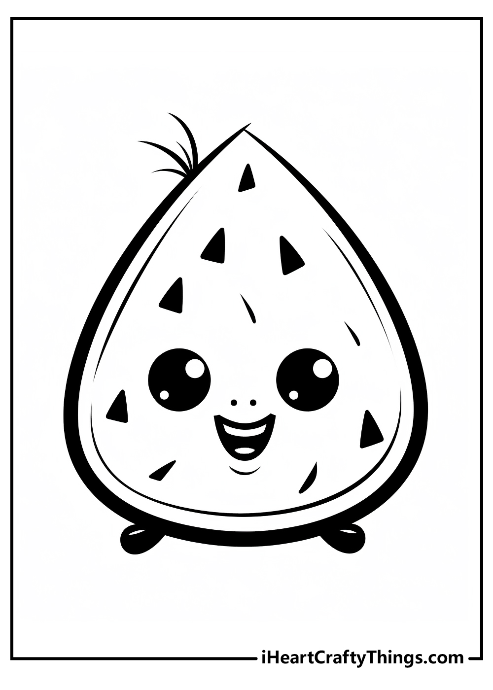 Watermelon coloring pages free printables