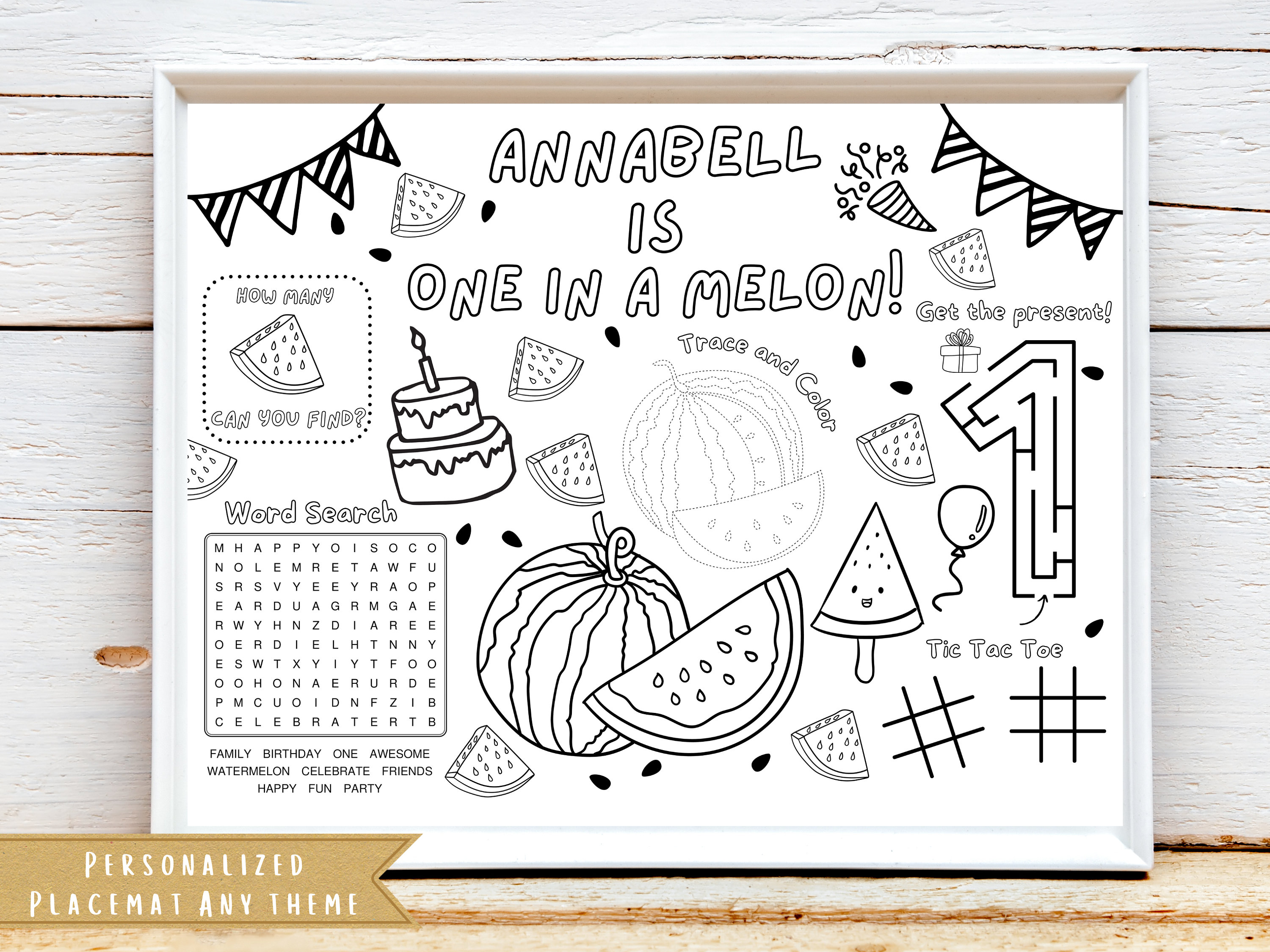 Melon coloring pages