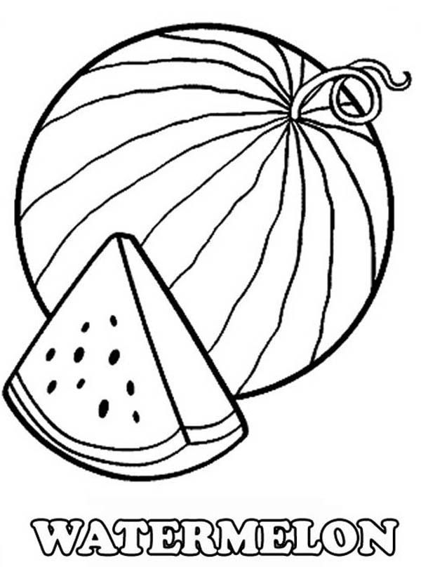 Watermelon coloring pages