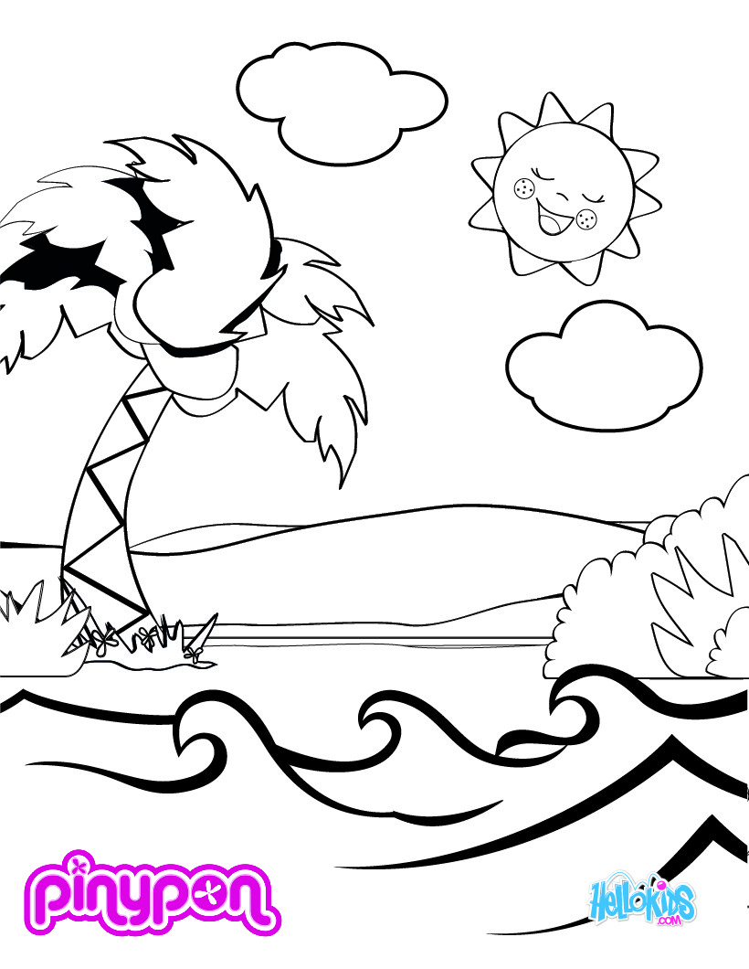 Pinypon water park coloring pages