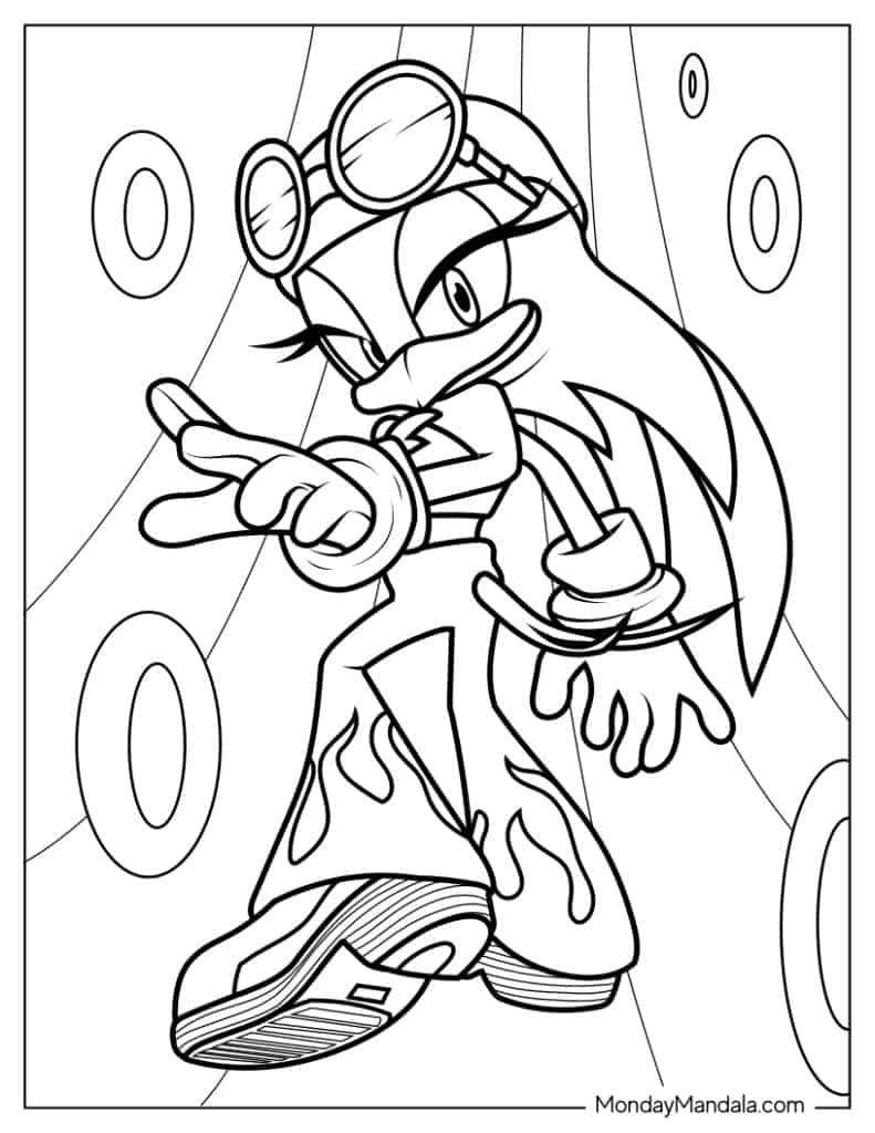 Sonic coloring pages free pdf printables