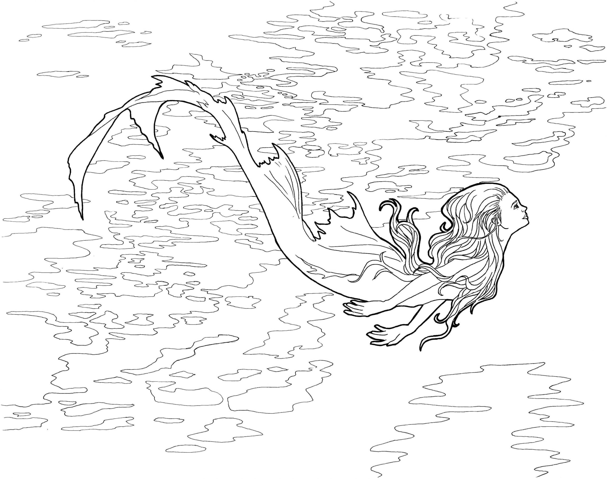 Beneath the waves coloring page â norma sue oneil