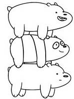 Coloring pages we bare bears