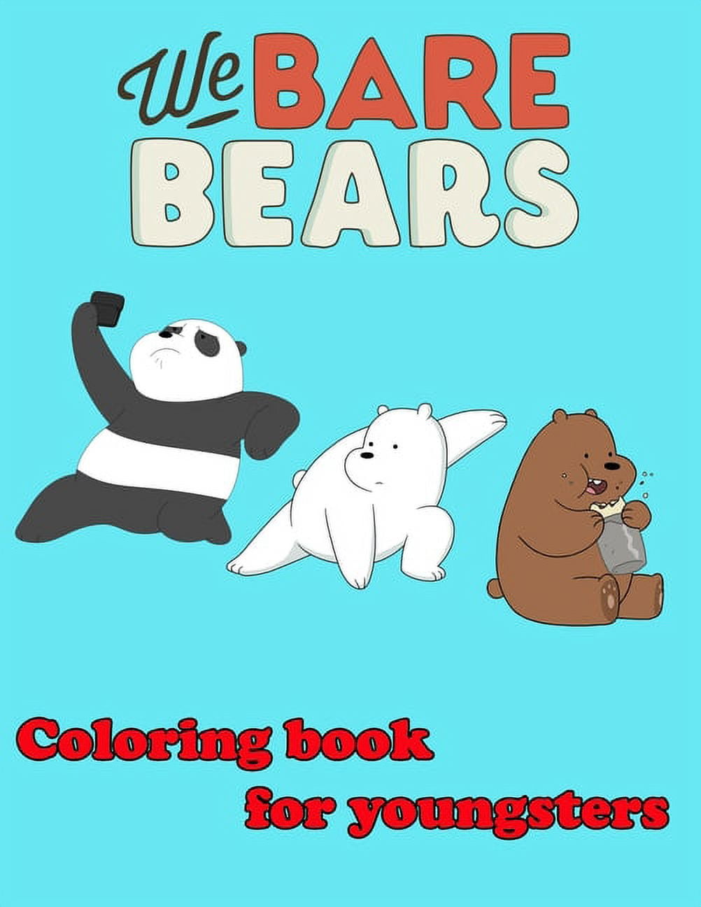We bare bears coloring book for youngsters paperback