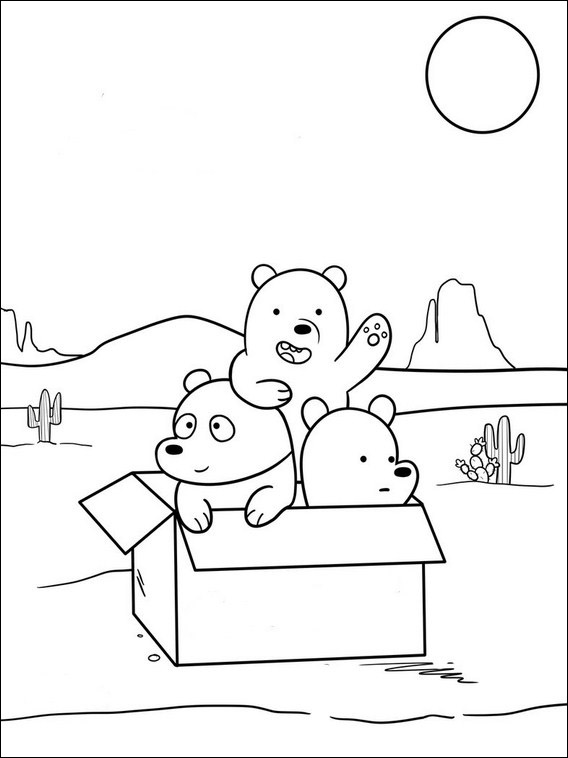 Printable coloring pages we bare bears