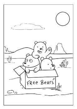 Printable bear brothers coloring pages we bare bears adventures unleashed
