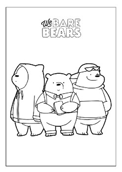 We bare bears coloring pages printable adventures of three bear brothers