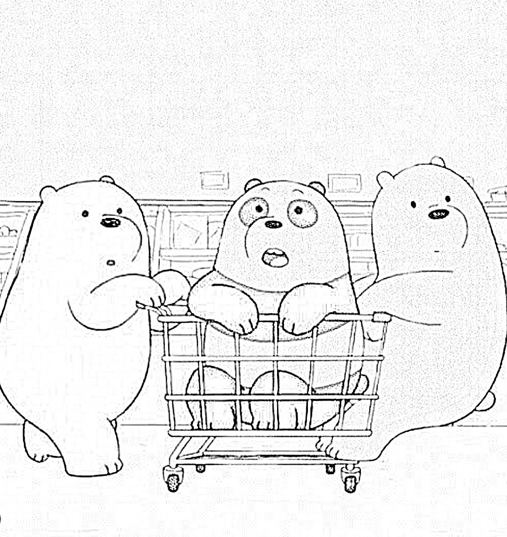 We bare bears colouring book