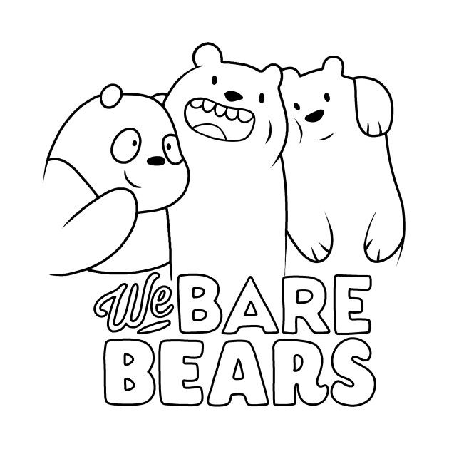 We bare bears bare bears we bare bears bear coloring pages