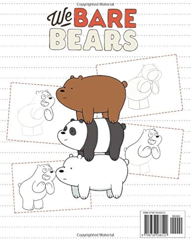 How to draw we bare bears drawing and sketching characters in we bare bears with newest unofficial images nobuharu toda books