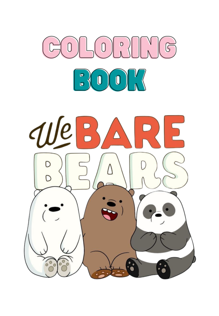 We bare bears coloring book or booklet for kids