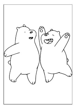 Lovable bear brothers we bare bears printable coloring pages for relaxation