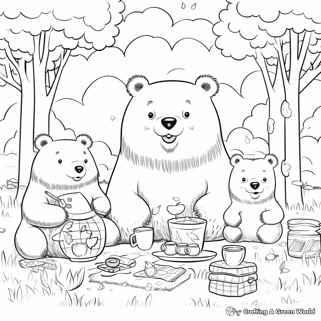 Bear coloring pages