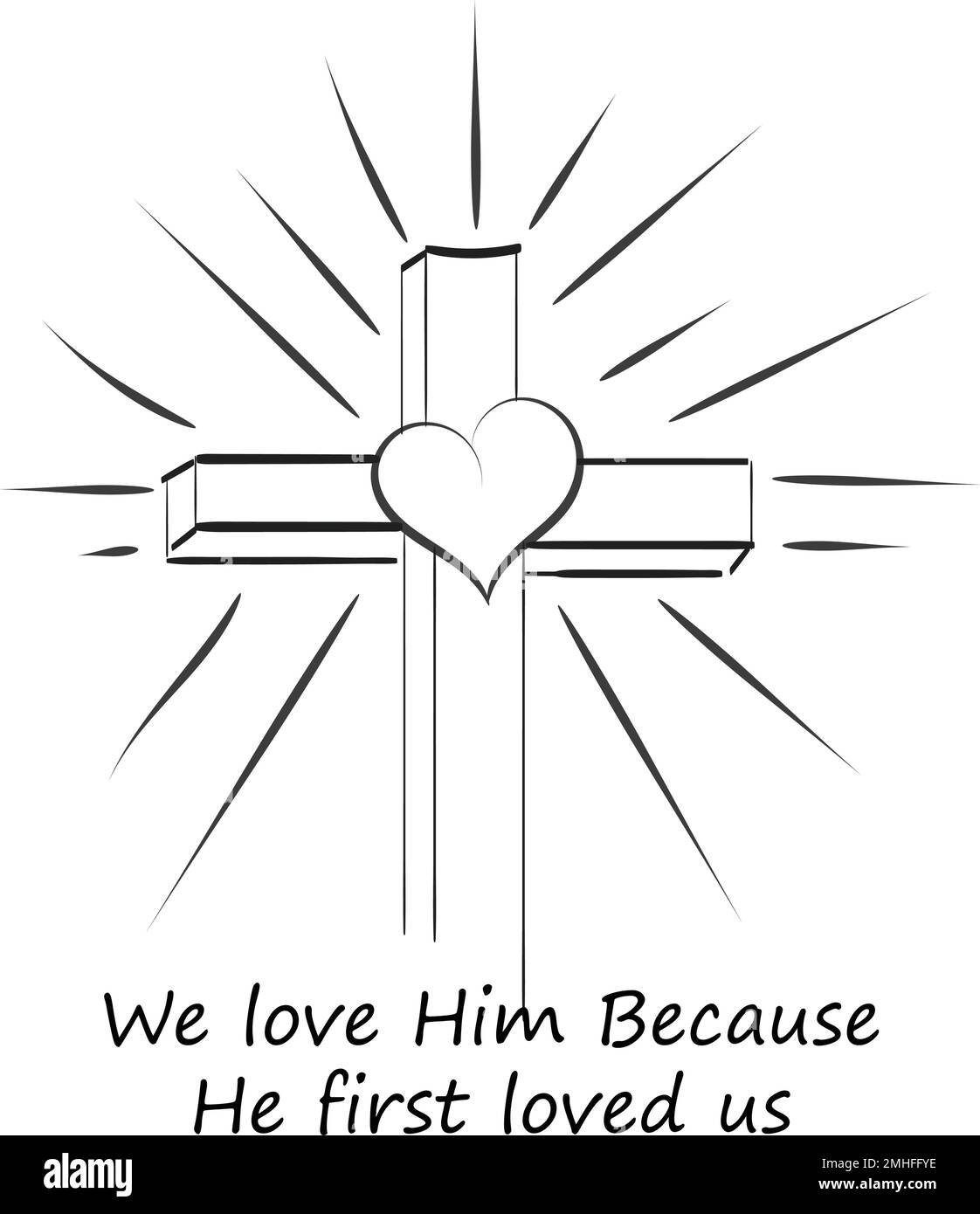 Scripture illustration for tattoo design the message of the gospel of jesus christ bible lesson for kids stock vector image art