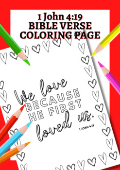 Valentine bible verse coloring page john by okayteacher tpt