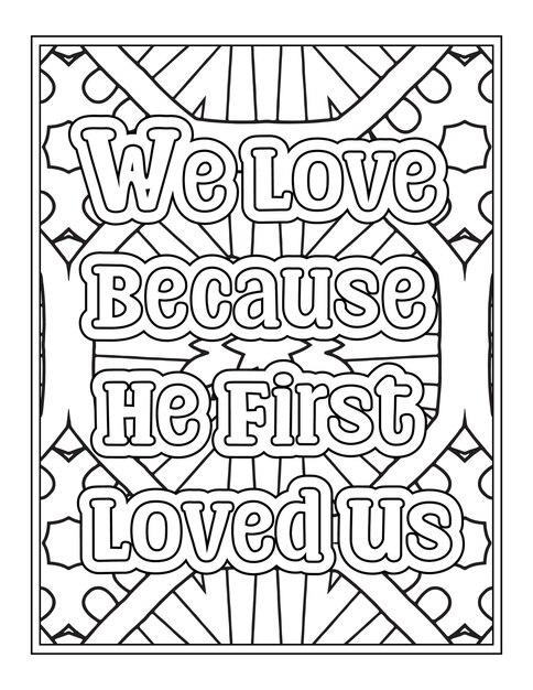 Premium vector religious quotes coloring pages for kdp coloring pages