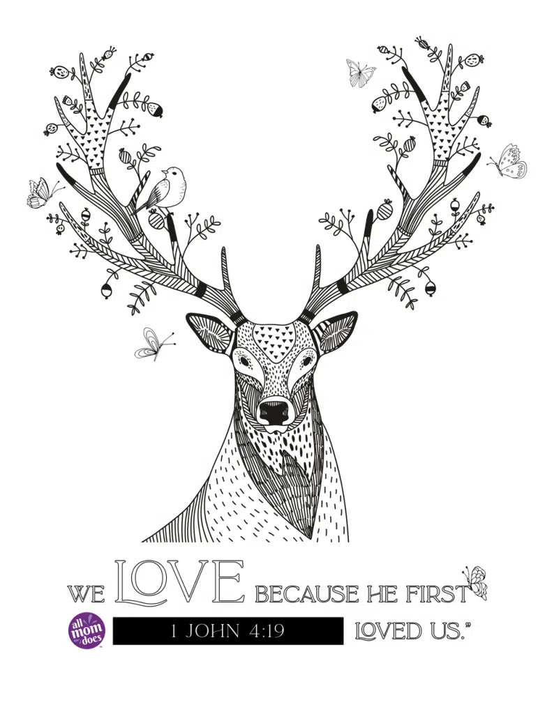 Bible memory verse coloring page john
