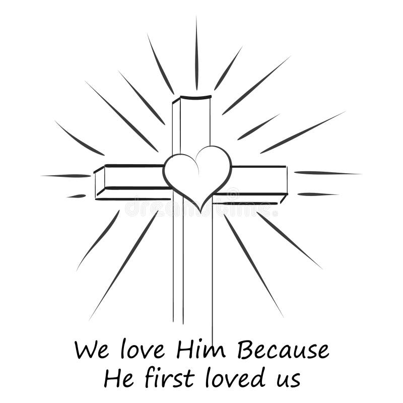 The message of the gospel of jesus christ stock illustration