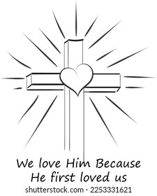 Scripture illustration tattoo design message gospel stock vector royalty free