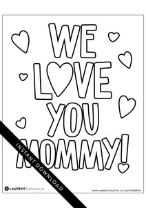Instant download mothers day coloring pages â laurent collective