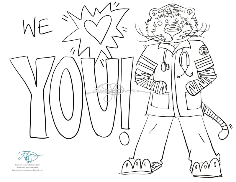 Medical worker aubie free downloads â lauren duncan art