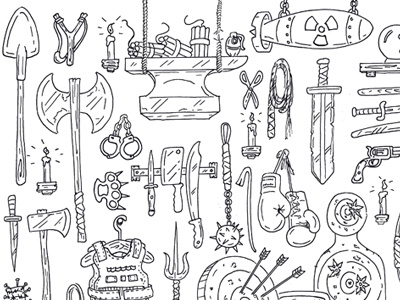 The armory adult coloring page by brad albright on