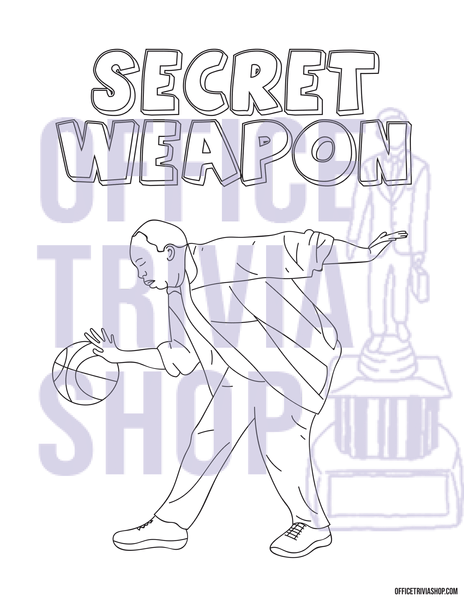 Stanley hudson secret weapon coloring page â