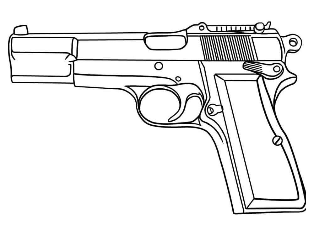 Weapon coloring pages