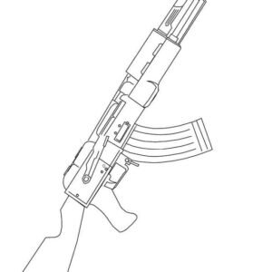 Gun coloring pages printable for free download