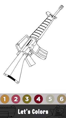 Guns color by number