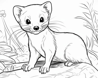 Weasel pages fun and educational printables featuring natures cunning hunters
